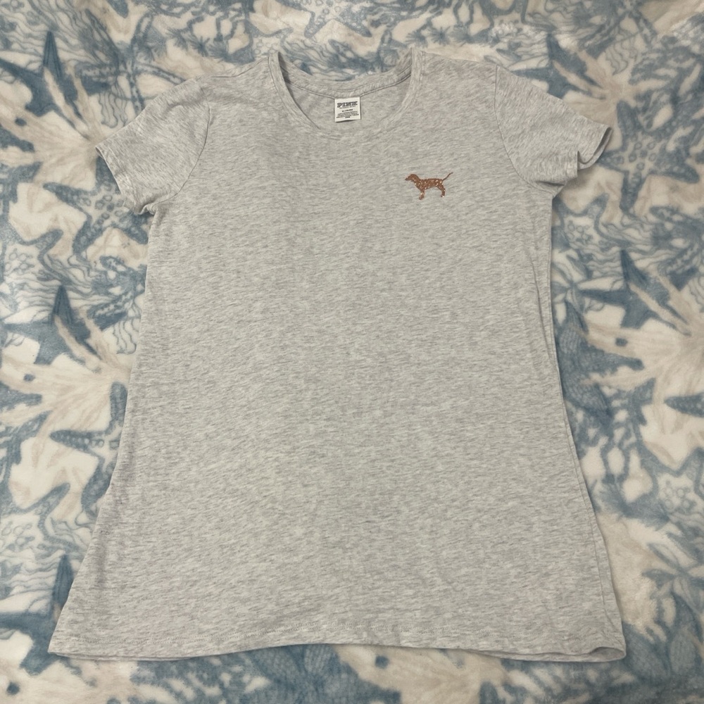 PINK Victoria's Secret Gray T-Shirt